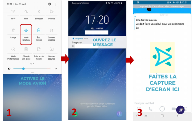 Astuce Snapchat : Faire une capture d'écran en toute discrétion