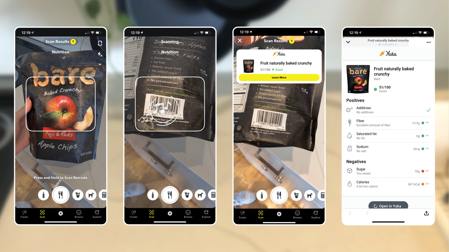 snapchat-aliments-application