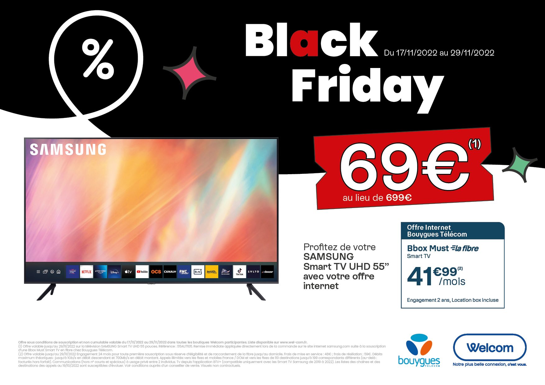 Welcom TV Black Friday