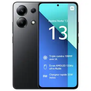 Xiaomi Redmi Note 13 4G - 128 Go - Noir - Bon état - Occasion
